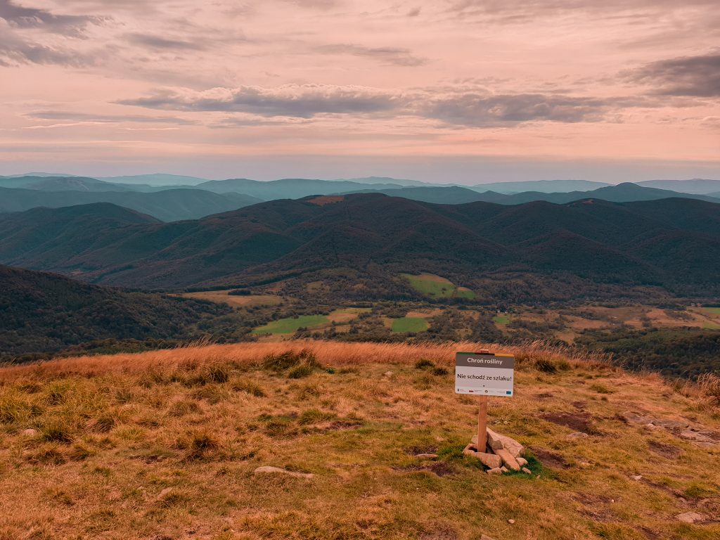 One of the views from Tarnica - this one is towards Ukraine